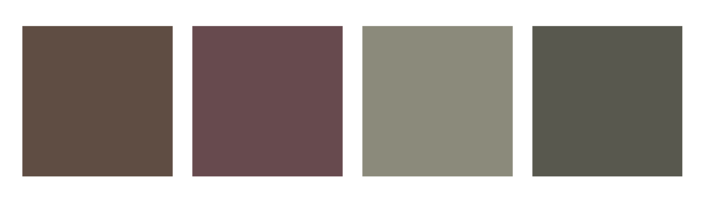 Montage de tendances de couleurs de cuisine en 2024 dont la palette audacieuse de Benjamin Moore.