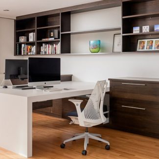 Sleek design of a modern workspace.