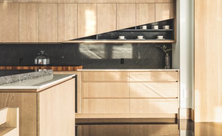 Cuisine en Placage de bois UV.