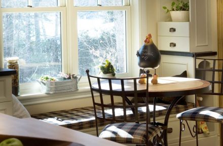 Chic interior design of a modern kitchen.