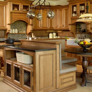 Traditional Kitchen with custom-made furniture.