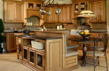 Traditional Kitchen with custom-made furniture.