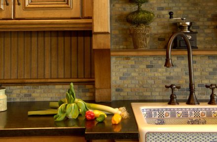 Traditional Kitchen with custom-made furniture.