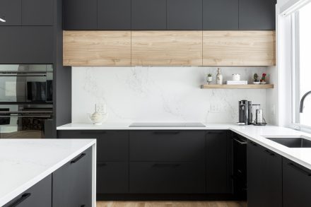 Modern kitchen furniture with elegant findings