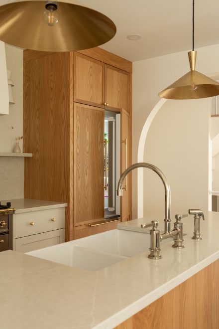 Kitchen featuring the warmth of natural wood.