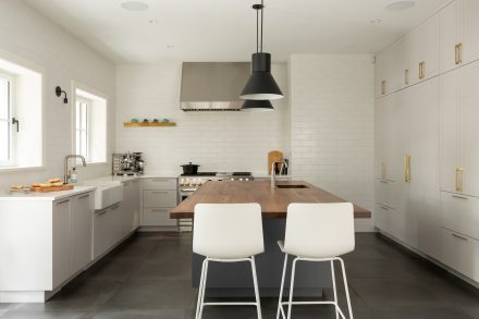 High-end kitchen furniture in a contemporary home.