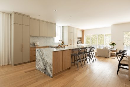 Custom kitchen with plenty of storage