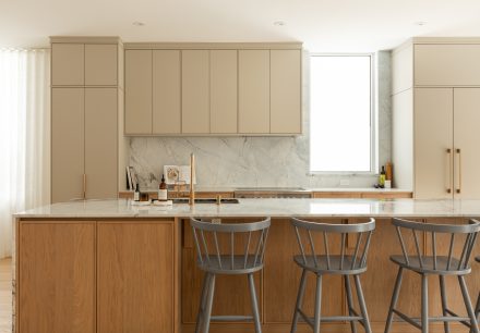 Custom kitchen with great lighting