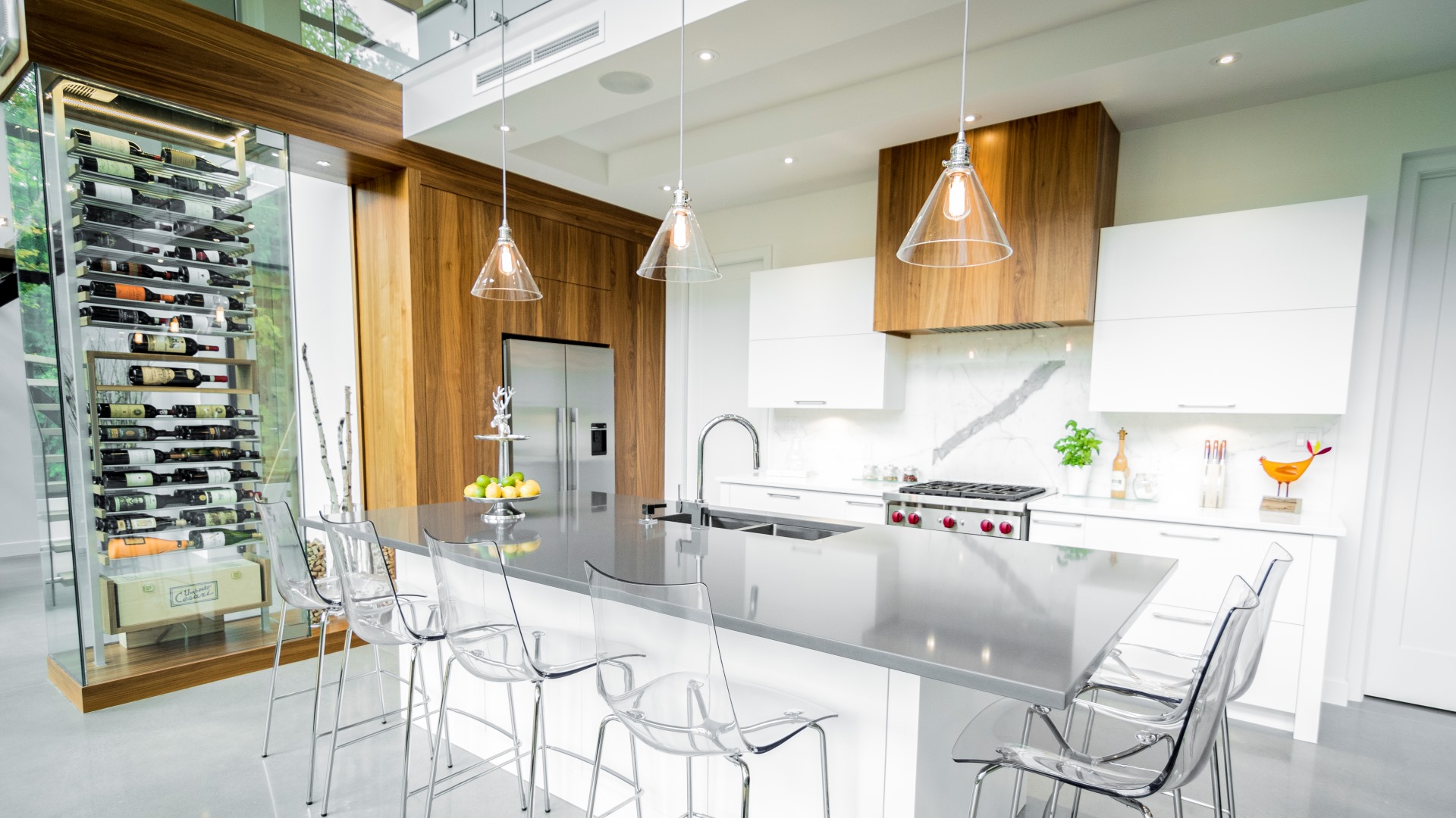 Kitchen with a Quartz countertop