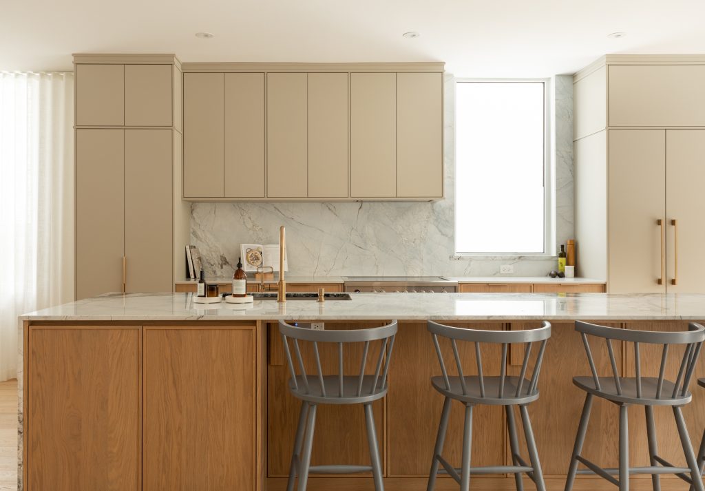 Custom kitchen with great lighting